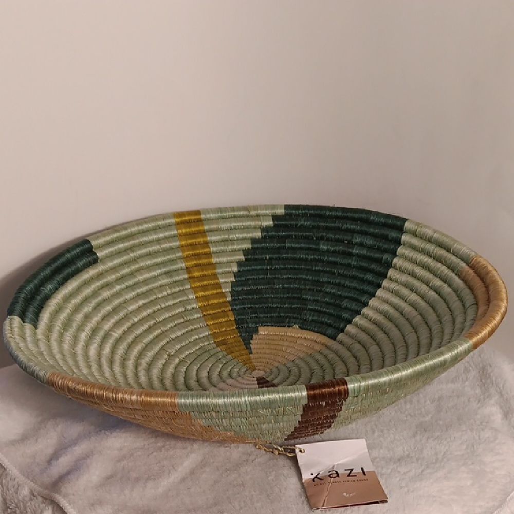Kazi Multicolor Hand Woven Bowl